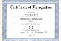 Appreciation Certificate Template For Employee Certificate Template with regard to New Employee Recognition Certificates Templates Free