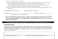Arkansas Physician Assistant Supervision Form Download Printable Pdf throughout Free Physician Assistant Employment Contract Template