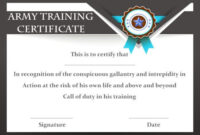 Army Certificate Of Completion Template within Free Army Certificate Of Completion Template