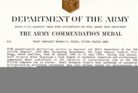 Army Commendation Medal Inside Army Certificate Of Achievement Template inside Army Certificate Of Achievement Template