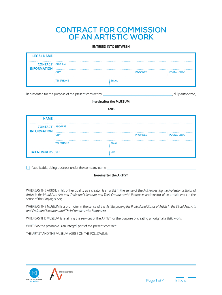 Art Commission Form - Fill Out And Sign Printable Pdf Template | Signnow in Fresh Art Commission Contract Template