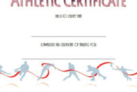 Athletic Award Certificate Template – 10+ Best Designs Free pertaining to Editable Swimming Certificate Template Free Ideas