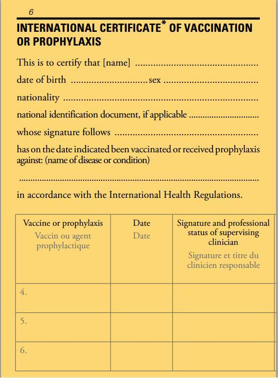 Atika Rehman On Twitter: &quot;International Certificate Of Vaccination Or inside Certificate Of Vaccination Template