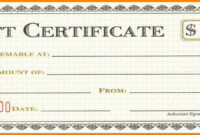 Automotive Gift Certificate Template inside Automotive Gift Certificate Template