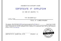 Awesome Construction Certificate Of Completion Template - Fresh with Fascinating Construction Certificate Of Completion Template