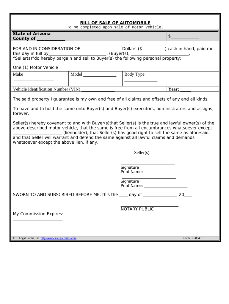 Az Odometer Statement Form - Fill Out And Sign Printable Pdf Template with regard to Odometer Statement Template