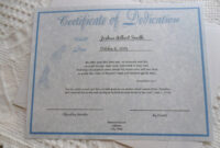 Baby Boy Dedication Certificate Blue Parchment Original with regard to Baby Dedication Certificate Templates