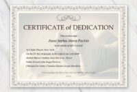 Baby Dedication Certificate Template For Word [Free Printable regarding Fantastic Unicorn Adoption Certificate Free Printable 7 Ideas