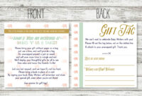 Baby Shower Registry Card – Wording For Unwrapped Gift For Shower for Baby Shower Gift Certificate Template