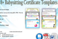 Babysitting Gift Certificate Template Free [7+ New Choices] pertaining to Fascinating Babysitting Certificate Template