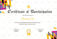 Badminton Participation Certificate Design Template In Word, Psd in Simple Badminton Certificate Template