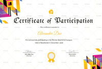 Badminton Participation Certificate Template | Certificate Templates regarding Awesome Templates For Certificates Of Participation