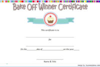 Bake Off Certificate Template 7+ Best Ideas With Free 9 Smart Robotics for Fantastic Unicorn Adoption Certificate Free Printable 7 Ideas