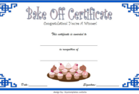 Baking Contest Certificate Template Free 2 | Certificate With Regard To in New Certificate For Baking 7 Extraordinary Concepts