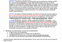 Band Agreement Template regarding Fantastic Session Musician Contract Template