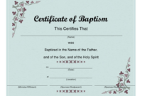 Baptism Certificate Template Download Printable Pdf | Templateroller intended for Baby Christening Certificate Template