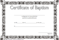 Baptism Certificate Template Word 9 New Designs Free With Amazing in Awesome Roman Catholic Baptism Certificate Template