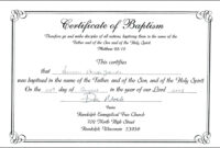 Baptism Certificate Template Word for Baptism Certificate Template Word Free