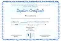 Baptism Certificate Template Word - Heartwork Intended For Baptism for Amazing Baby Christening Certificate Template