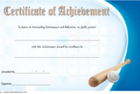 Baseball Achievement Certificate Templates [7+ Best Choices] inside New Baseball Award Certificate Template