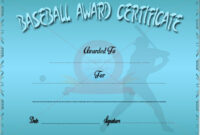 Baseball Award Certificate Free Download | Baseball Award, Award with Fantastic Baseball Achievement Certificate Templates