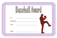 Baseball Award Certificate Template Word Free 4 | Certificate Templates in New Baseball Award Certificate Template
