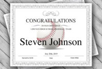 Baseball Certificate | Certificate Templates, Printable Certificates pertaining to Simple Baseball Achievement Certificates