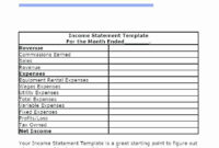 Basic Income Statement Template Lovely Quarterly In E Statement pertaining to Quarterly Income Statement Template