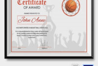 Basketball Certificate Template – 12 Free Word, Pdf, Psd Documents regarding Fascinating Basketball Tournament Certificate Template