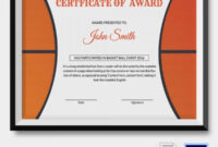 Basketball Certificate Template – 14+ Free Word, Pdf, Psd Format pertaining to Awesome Athletic Certificate Template