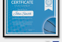 Basketball Certificate Template – 14+ Free Word, Pdf, Psd Format regarding Basketball Achievement Certificate Templates