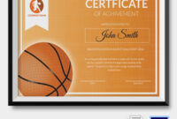 Basketball Certificate Template – 14+ Free Word, Pdf, Psd Format with Amazing Basketball Certificate Templates