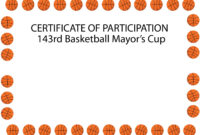 Basketball Free Vector Art And Basketball Certificate Art | Paragon intended for Basketball Tournament Certificate Templates