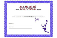 Basketball Mvp Certificate Template 8 | Paddle Certificate for Amazing Player Of The Day Certificate Template Free