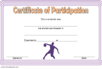 Basketball Participation Certificate Free Printable 2 In 2020 with regard to Basketball Tournament Certificate Template Free