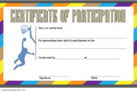 Basketball Participation Certificate Template - 10+ Awesome Designs for Fresh Basketball Tournament Certificate Templates
