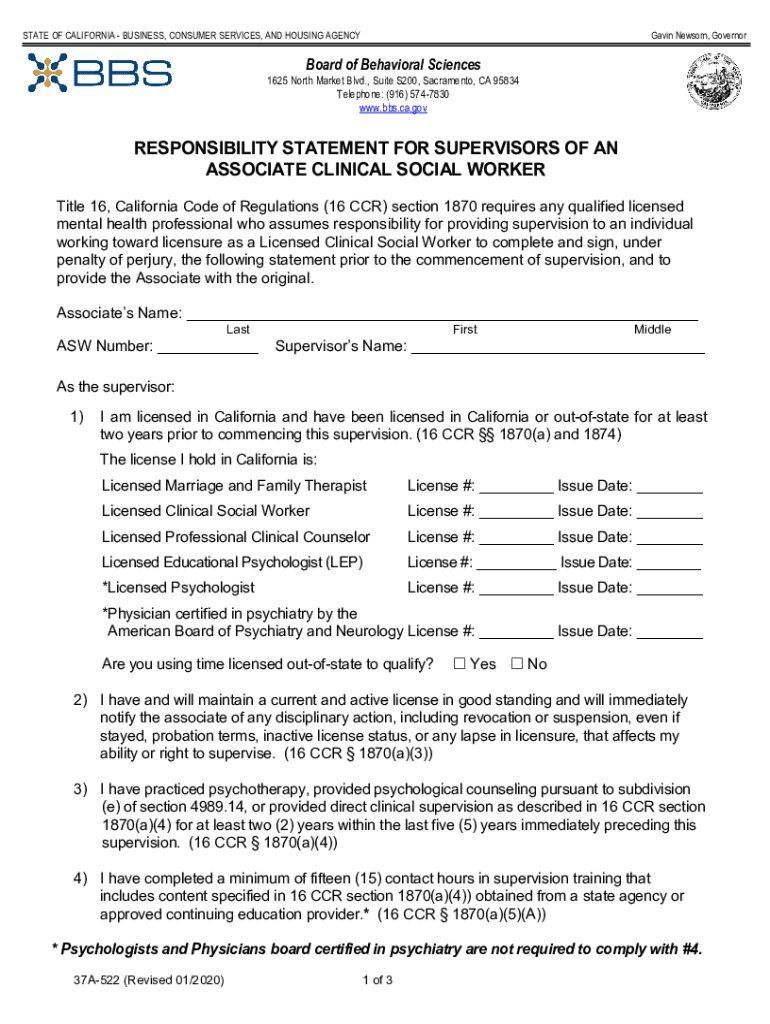 Bbs Supervision Agreement Form - Fill Out And Sign Printable Pdf pertaining to Clinical Supervision Contract Template