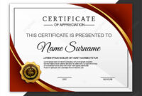Beautiful Certificate Template Design With Best Award Symbol Vec regarding New Contest Winner Certificate Template