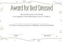 Best Dressed Certificate Templates – 9+ Best Ideas in Fascinating Worlds Best Boss Certificate Templates Free