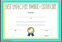 Best Employee Certificate Template 3 In 2020 | Good Employee with Best Employee Award Certificate Templates