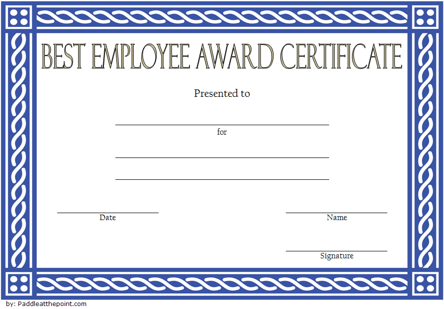 Best Employee Certificate Template Free 1 | Certificate Templates, Good pertaining to Best Employee Award Certificate Templates