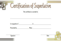 Best Great Job Certificate Template Free 9 Design Awards | Certificate within Fascinating Superlative Certificate Template