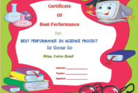 Best Science Student Award Certificate Template for Science Achievement Award Certificate Templates