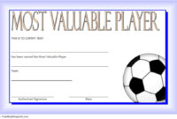 Best Soccer Mvp Certificate Template In 2021 | Certificate Templates for Youth Football Certificate Templates