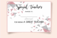 Best Teacher Appreciation Certificate Templates In 2021 | Certificate throughout Awesome Teacher Appreciation Certificate Templates