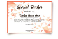 Best Teacher Certificate Of Achievement Template Editable Pdf | Etsy pertaining to Best Teacher Certificate Templates