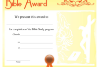 Bible Award Certificate Template Download Printable Pdf | Templateroller within Christian Certificate Template