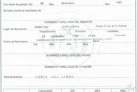 Birth Certificate Bolivia In Birth Certificate Translation Template regarding New Spanish To English Birth Certificate Translation Template
