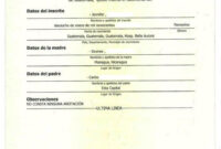 Birth Certificate Guatemala Regarding Spanish To English Birth with regard to New Spanish To English Birth Certificate Translation Template