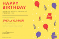 Birthday Gift Certificate Design Template In Psd, Word, Illustrator within Awesome Indesign Gift Certificate Template